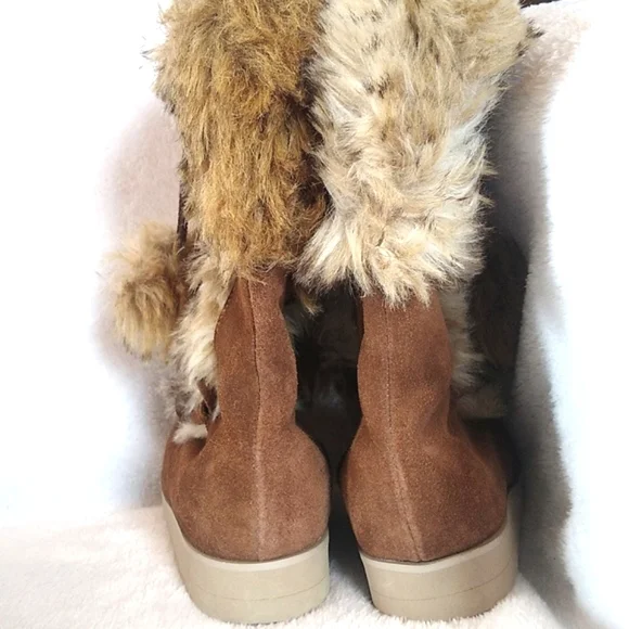Joyfolie Belinda fur and suede toddler boots - Picture 7 of 7